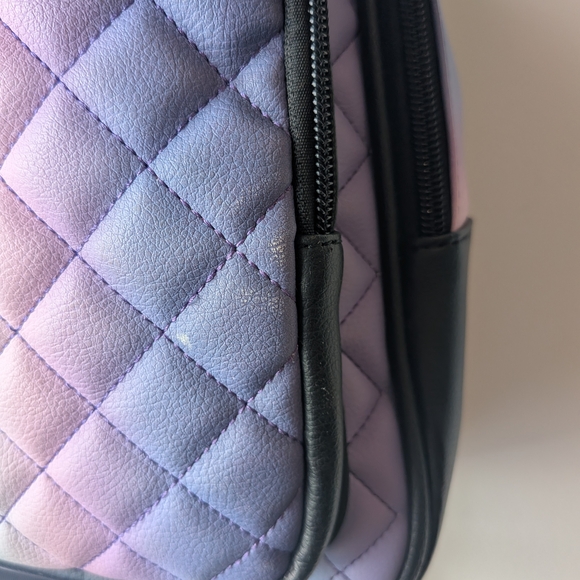 Luv Betsey by Betsey Johnson Mini Backpack Quilted Rainbow Betsey Johnson Bag - Picture 2 of 14